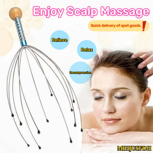 Scalp Massagers With 12 Claws Handheld Head Massage