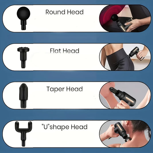 Portable Muscle Massage Gun with High-Torque Motor Design