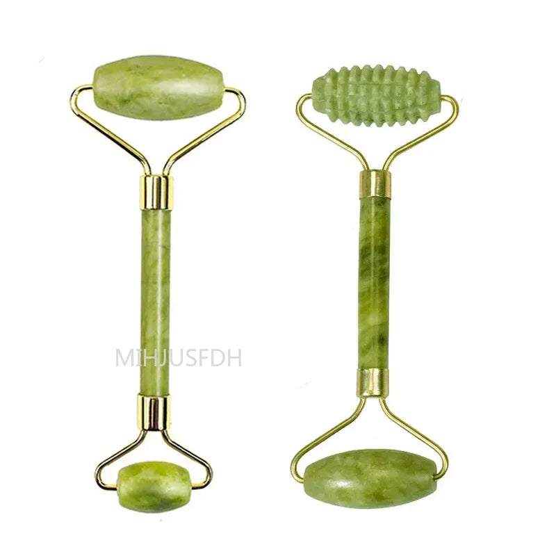 Natural Jade Roller Face Gua Sha Body Neck Massager